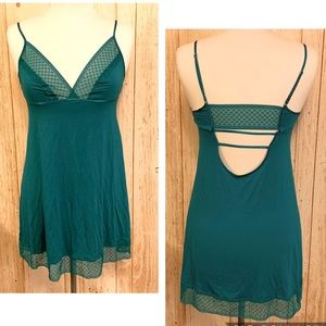 New Victoria's secret Lingerie/chemise blue green